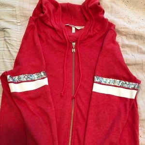 Victoria secrets pink jacket size medium worn 3x